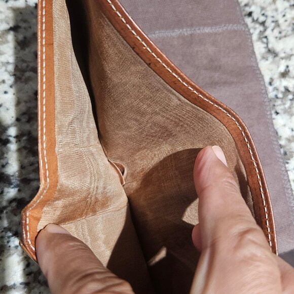 Celine Paris Brown Leather Wallet Made in Italy - Picture 3 of 7